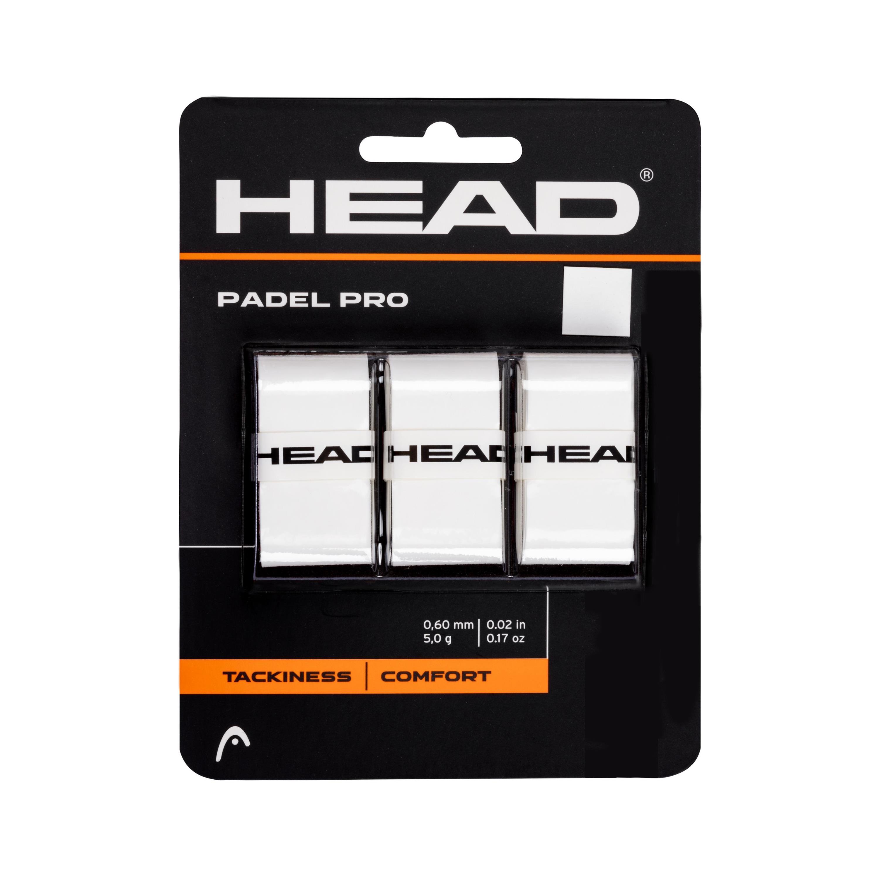 Paddel-Overgrip Head Pro (x3) – Weiß (Overgrip)