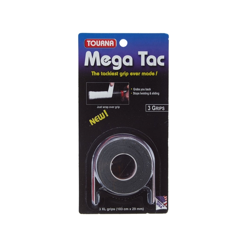 Tourna Grip Mega Tac Black – Schwarz