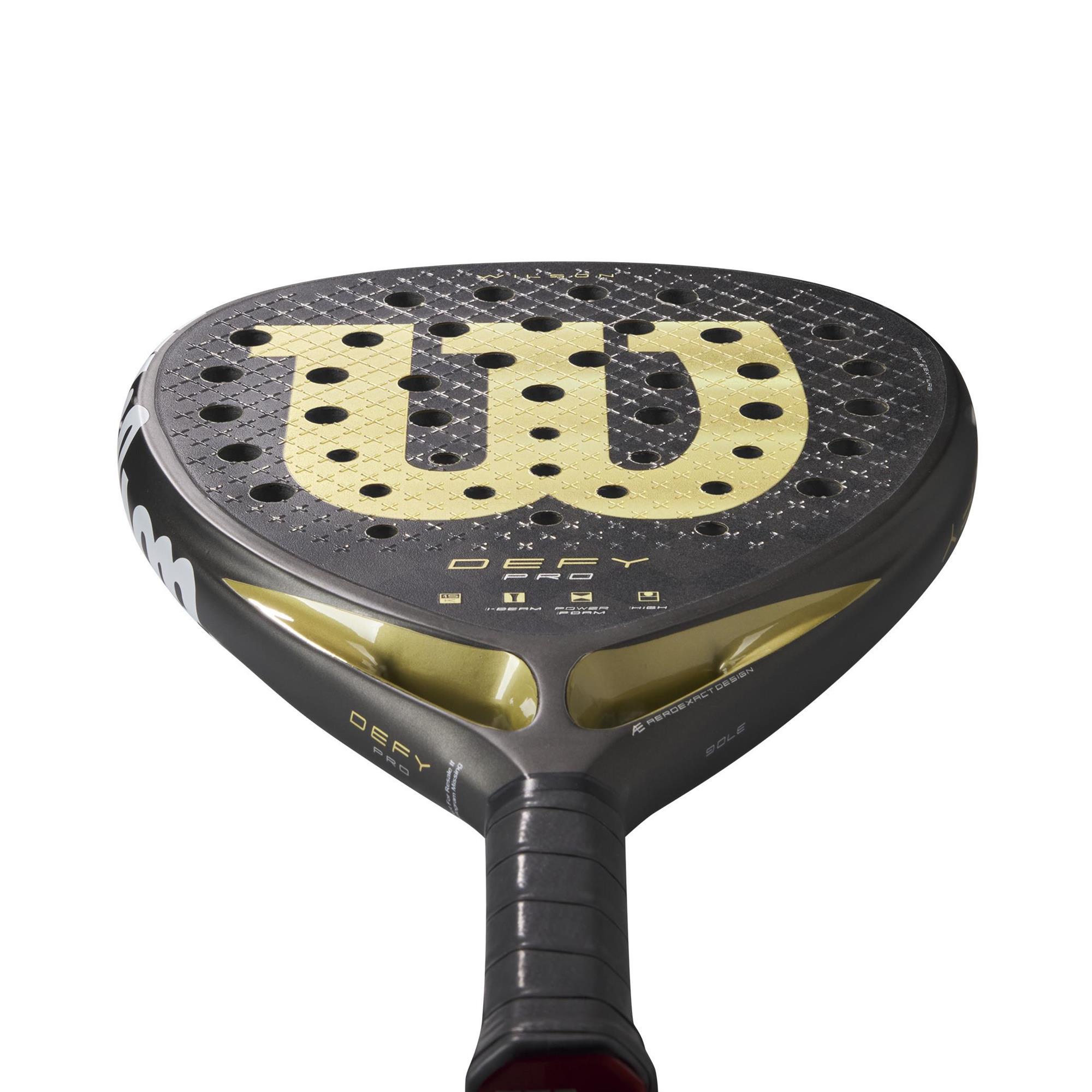 Raquete Padel Wilson Defy Pro V1 - Carbono 15K Grip 6-12cm