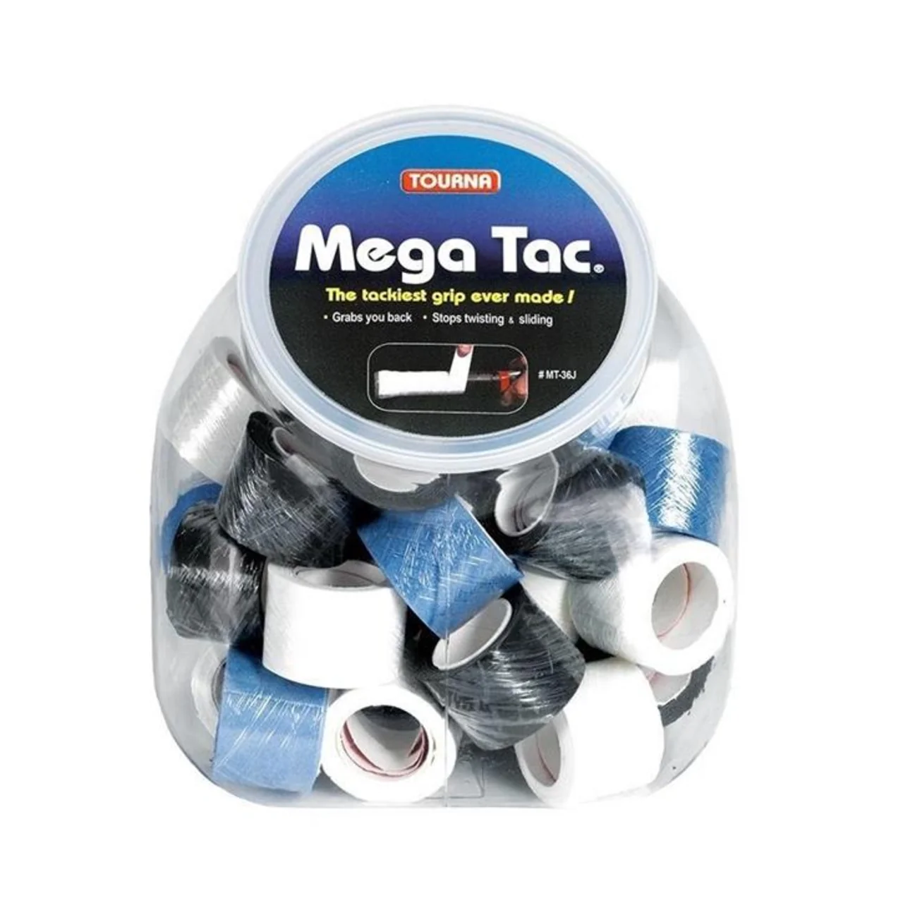 Tourna Mega Tac 36-pack Box Assorted Colours