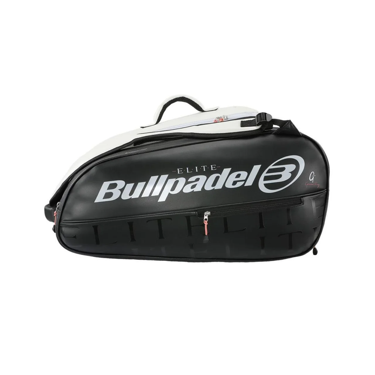 Bullpadel Elite Racket Bag Icy White/Black