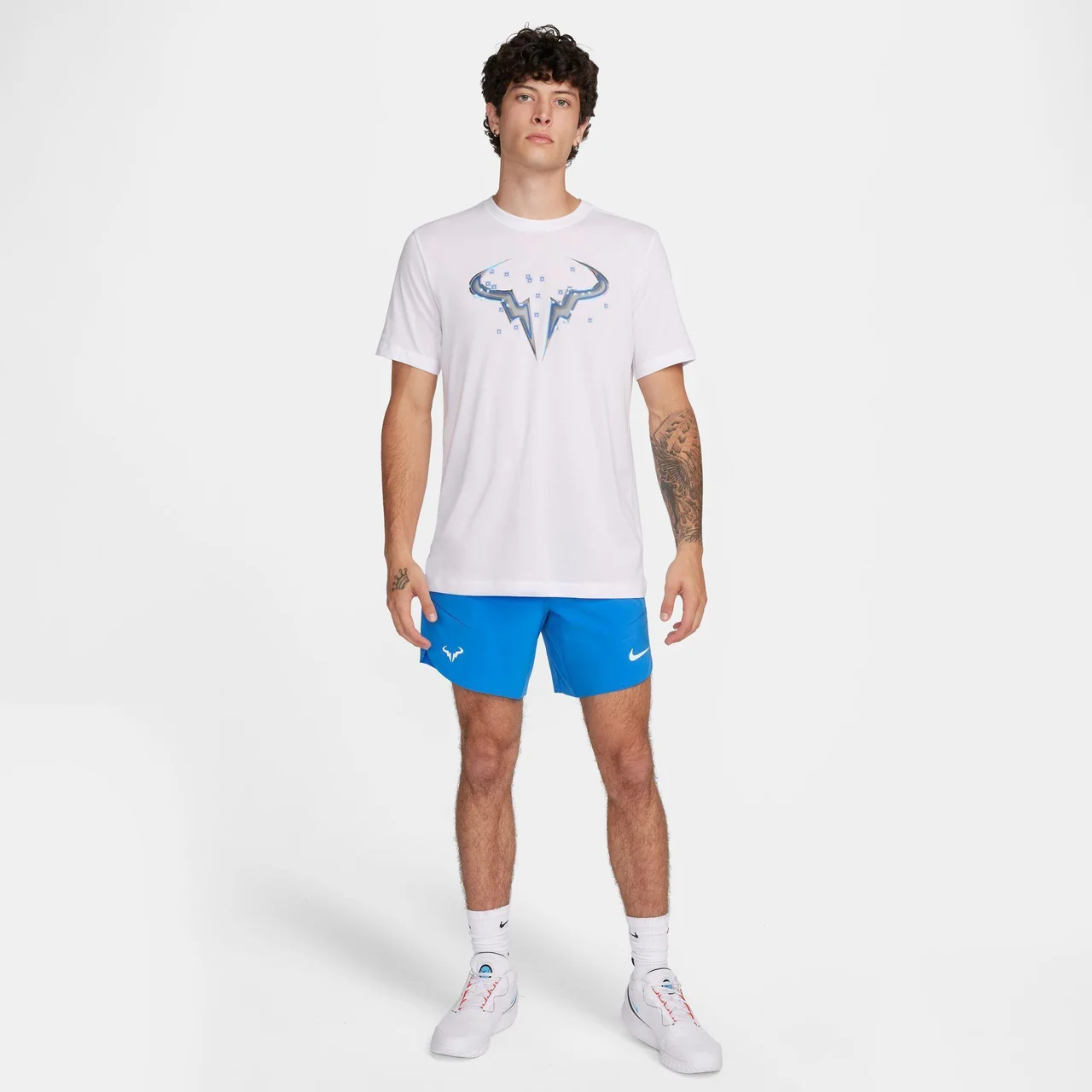 Nike Rafa Dri-Fit ADV Shortsit 7" Sininen/vaalea sitruuna