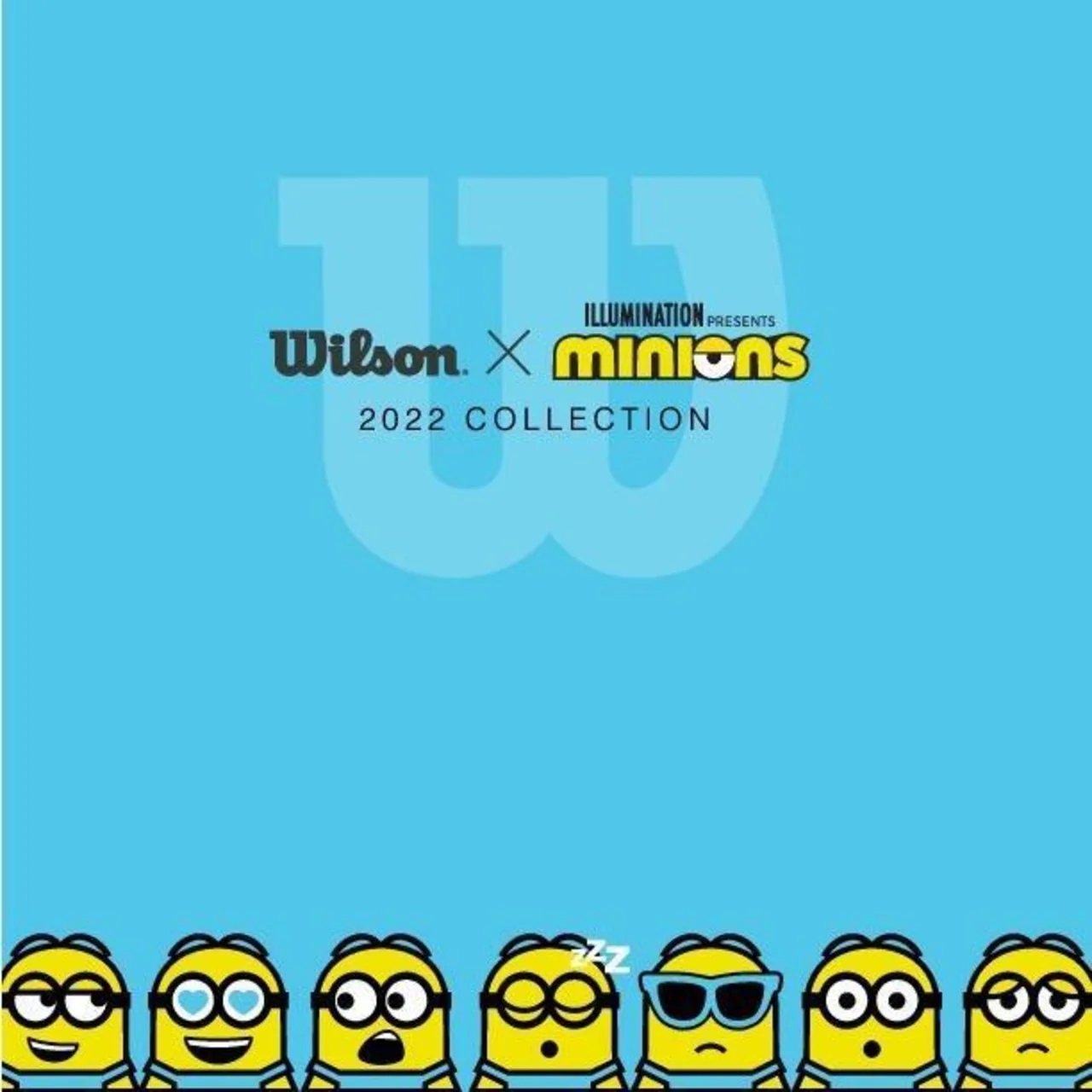 Wilson Minions Tennis Net 5.5m Yellow