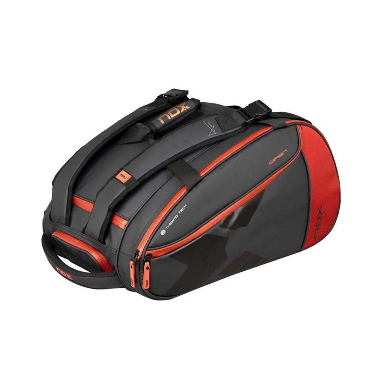 Nox Luxury Open Series Padeltasche schwarz / rot