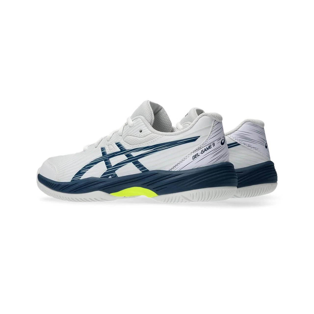 Asics Gel-Game 9 Junior White/Mako Blue