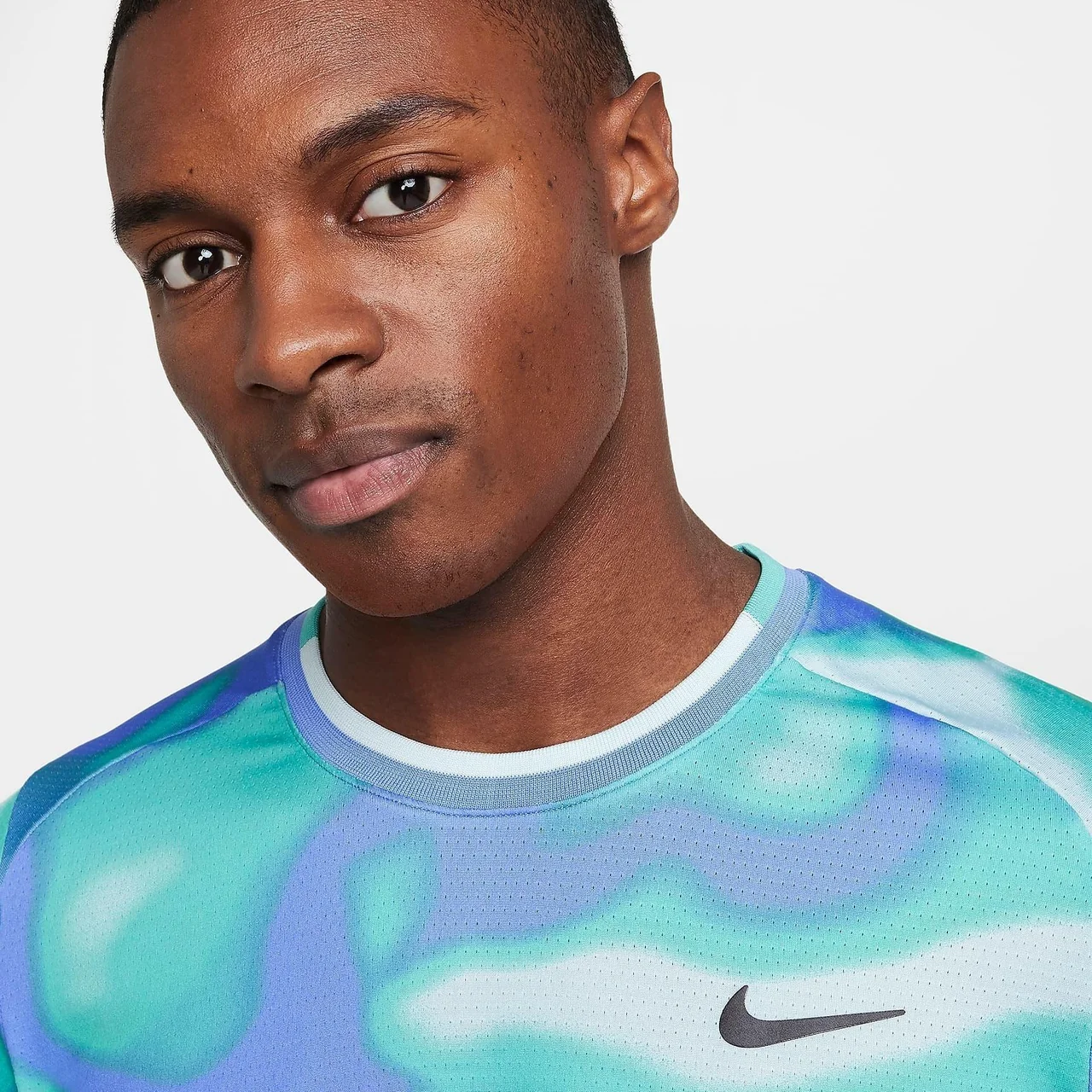 Nike Court Advantage T-shirt Print Glacier Blue