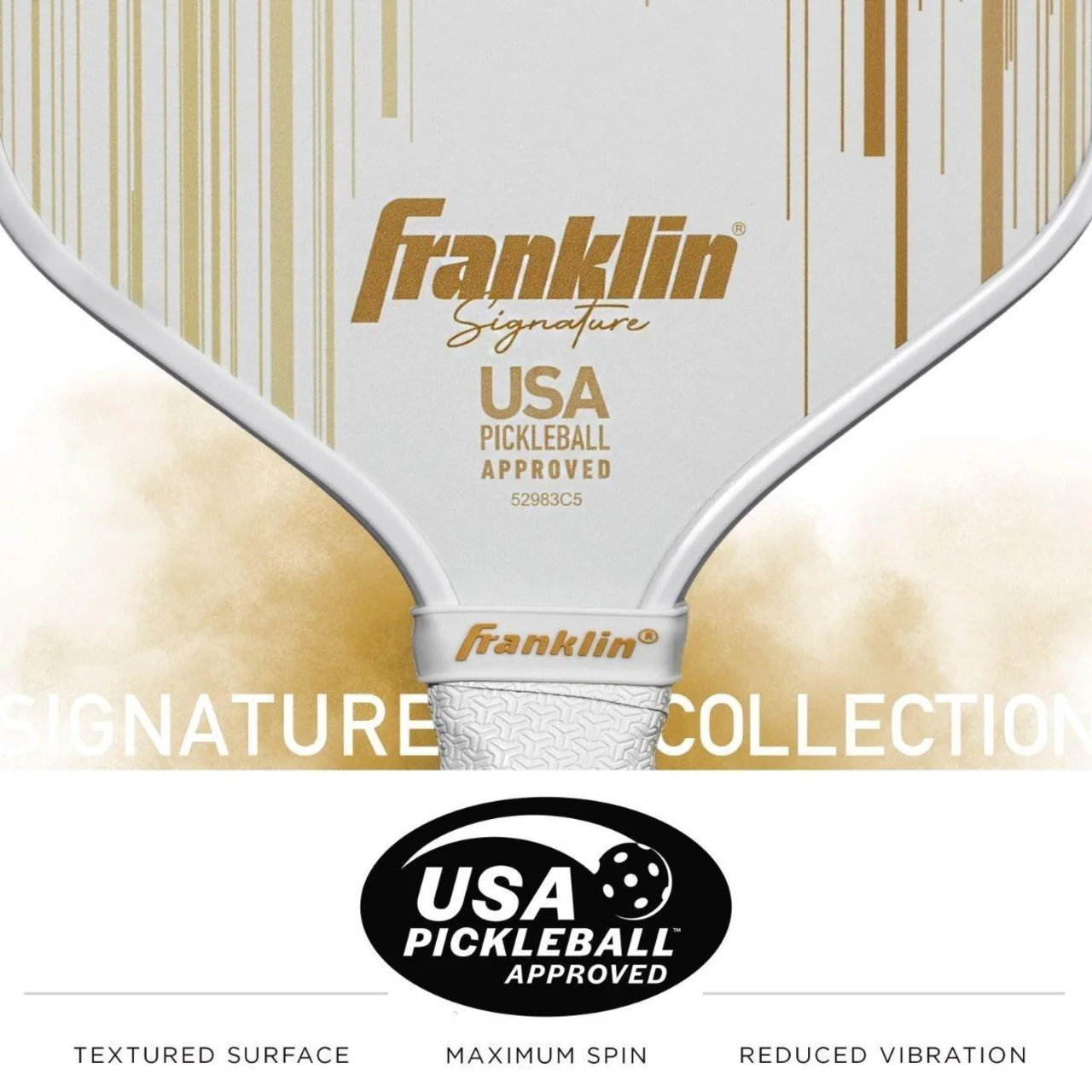 Franklin Signature Series Fiberglass White/Gold 13mm