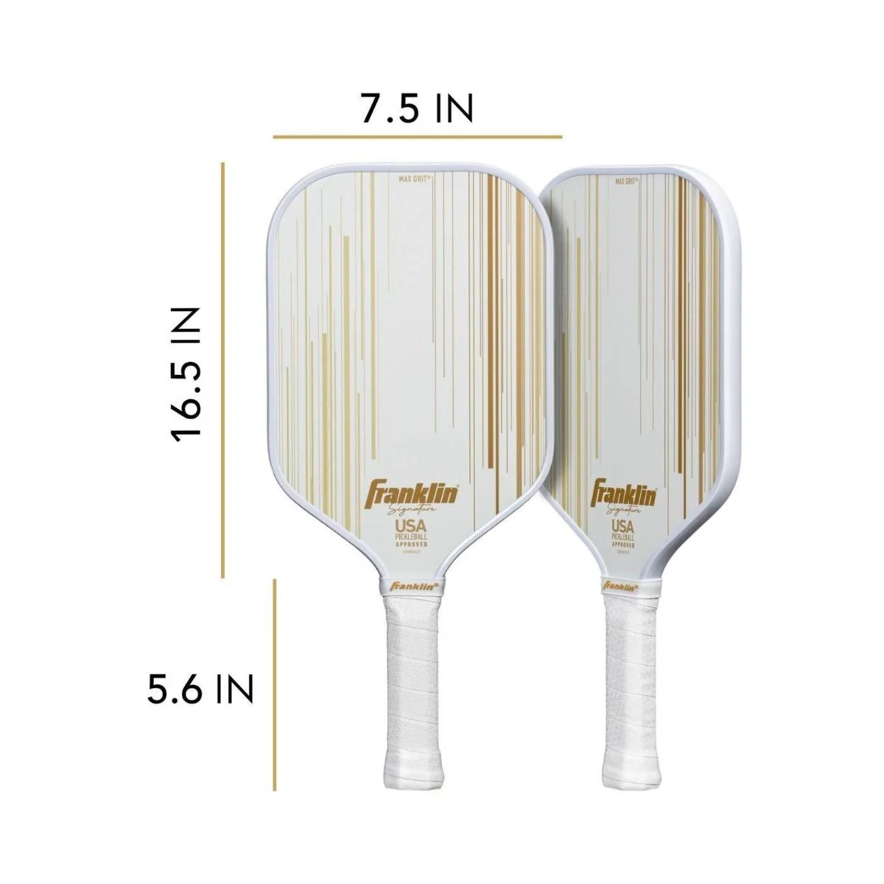 Franklin Signature Series Fiberglass White/Gold 16mm