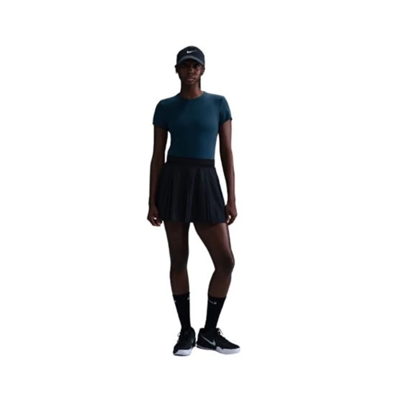 Nike Court Dri-FIT Advantage Short Sleeve Women Top Blue