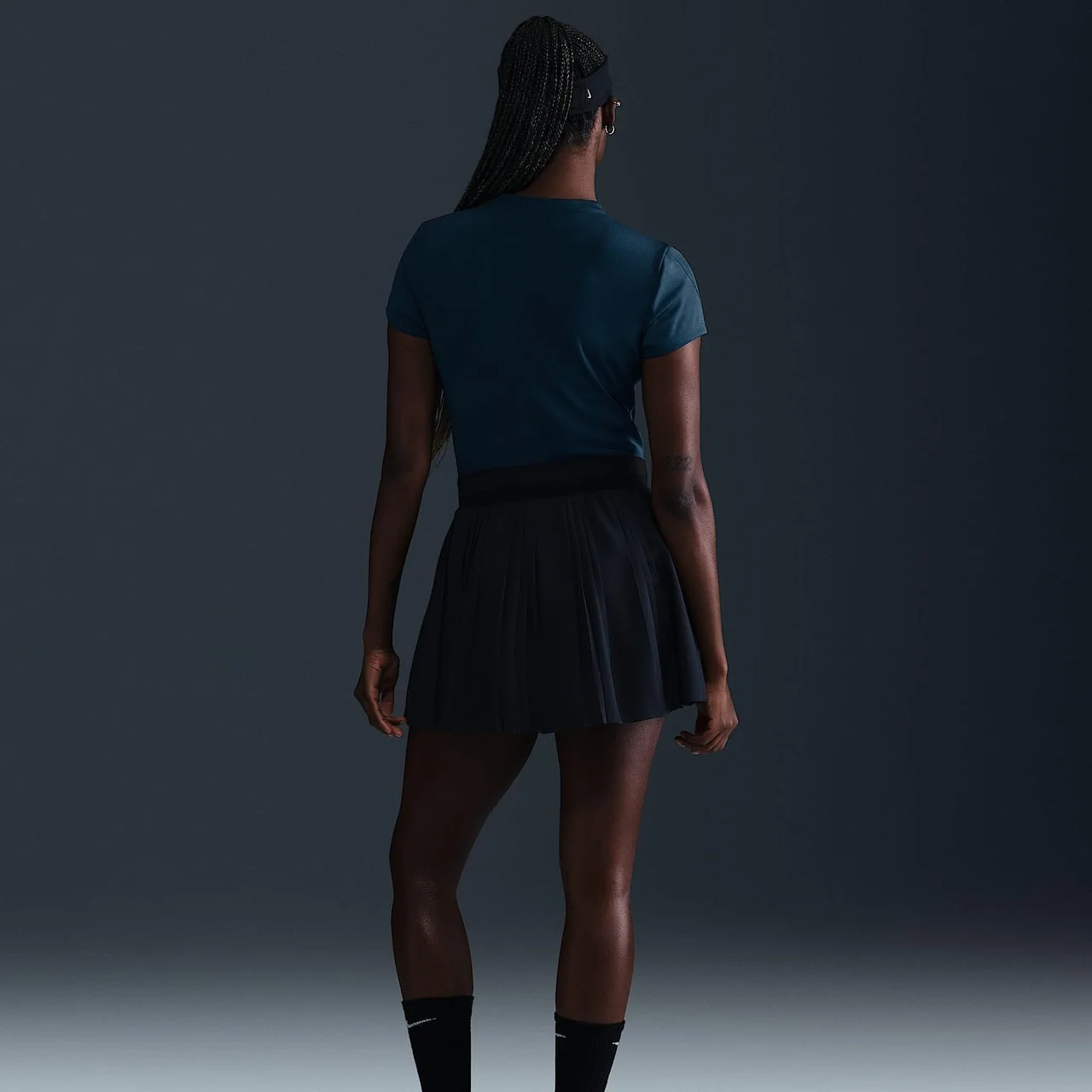 Nike Court Dri-FIT Advantage Short Sleeve Women Top Blue