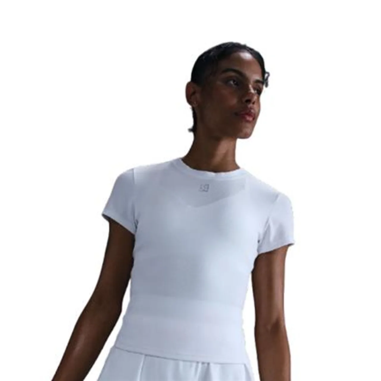 Nike Court Dri-FIT Advantage Short Sleeve Women Top White