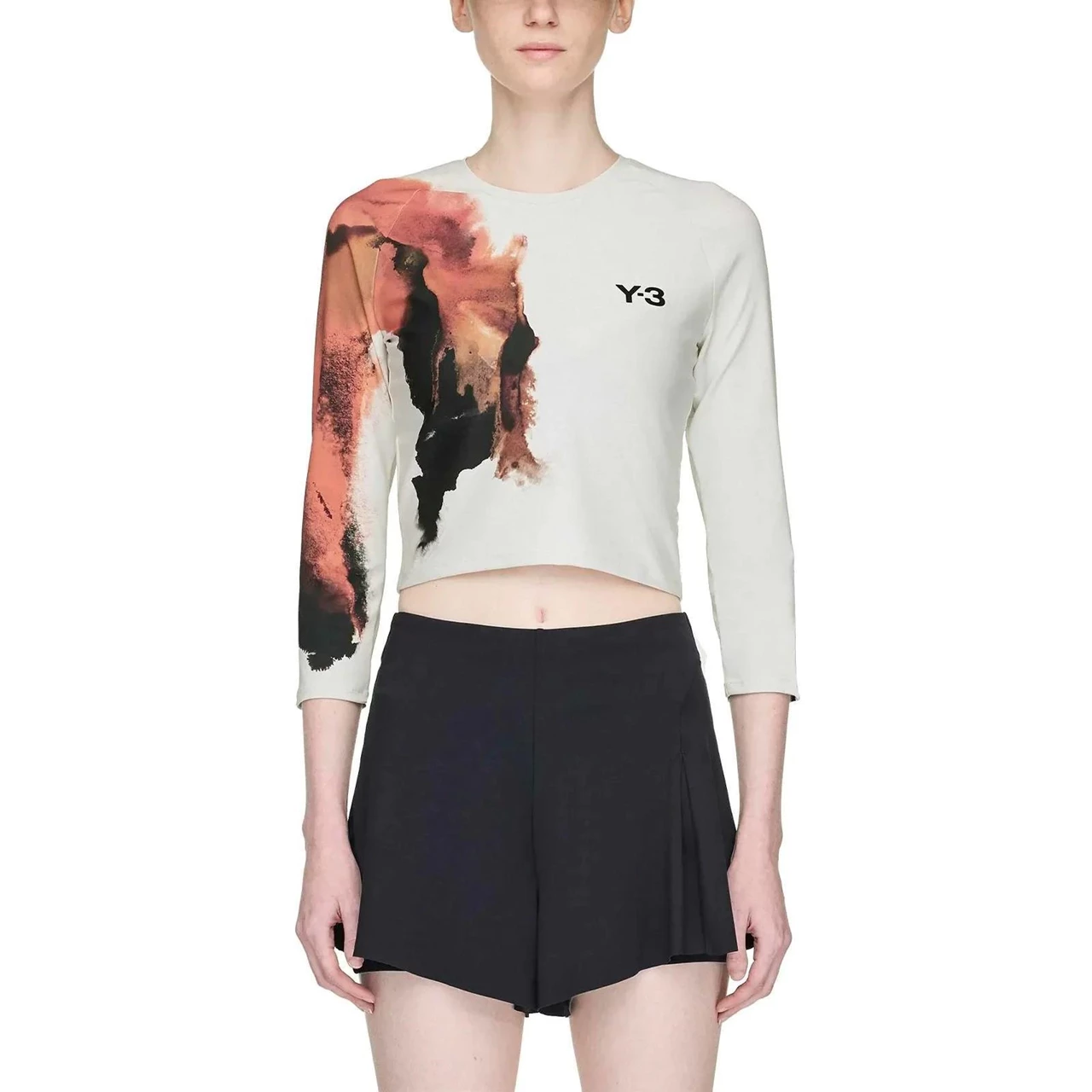 Adidas Crop Long Sleeve Pro Y3 White/Grey