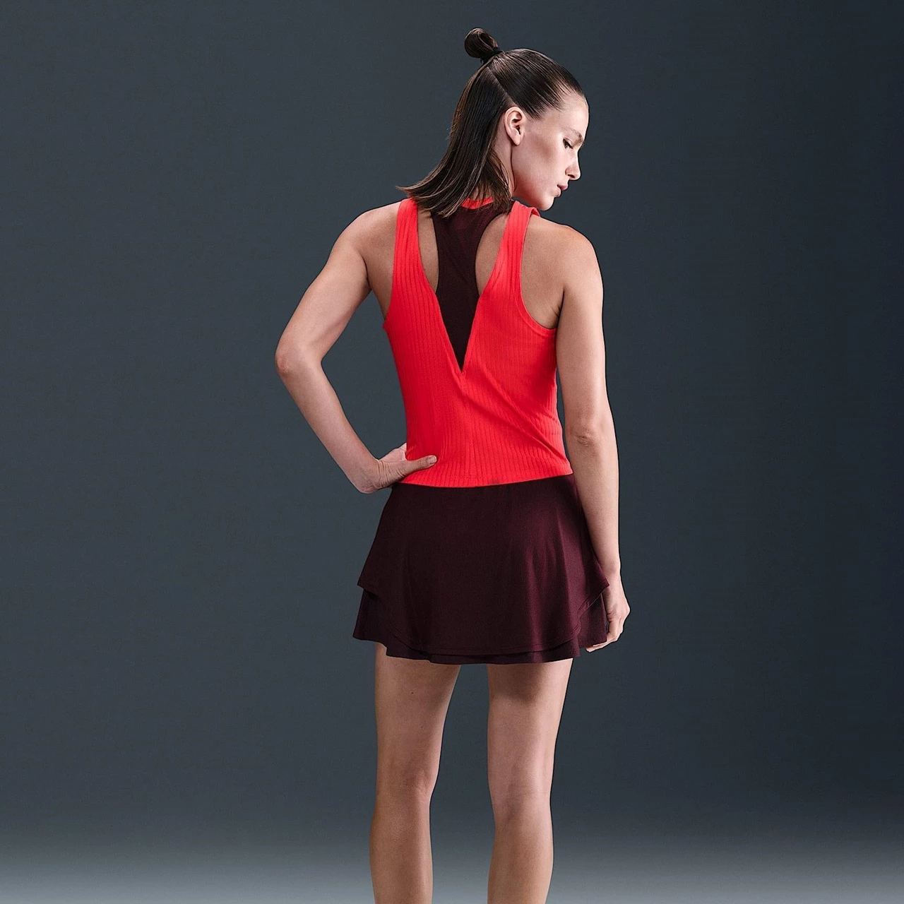 Nike Court DriFit Women Slam Tank US Open Crimson/Burgundy Crush