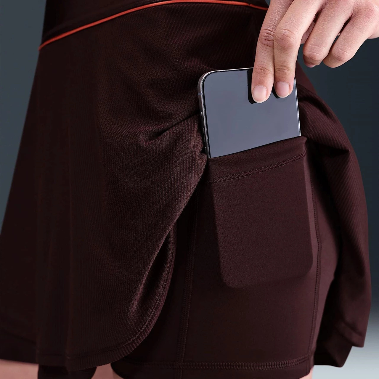 Nike Court DriFit Women Slam Skirt US Open Crimson/Burgundy Crush