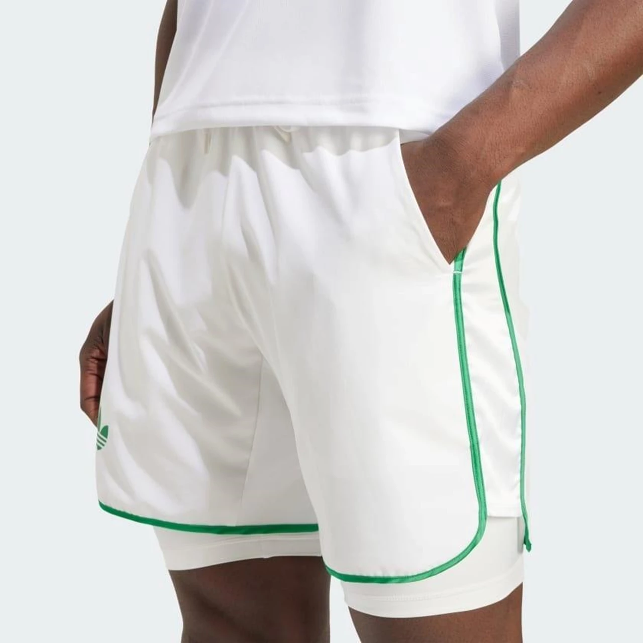 Adidas 2in1 Shorts White