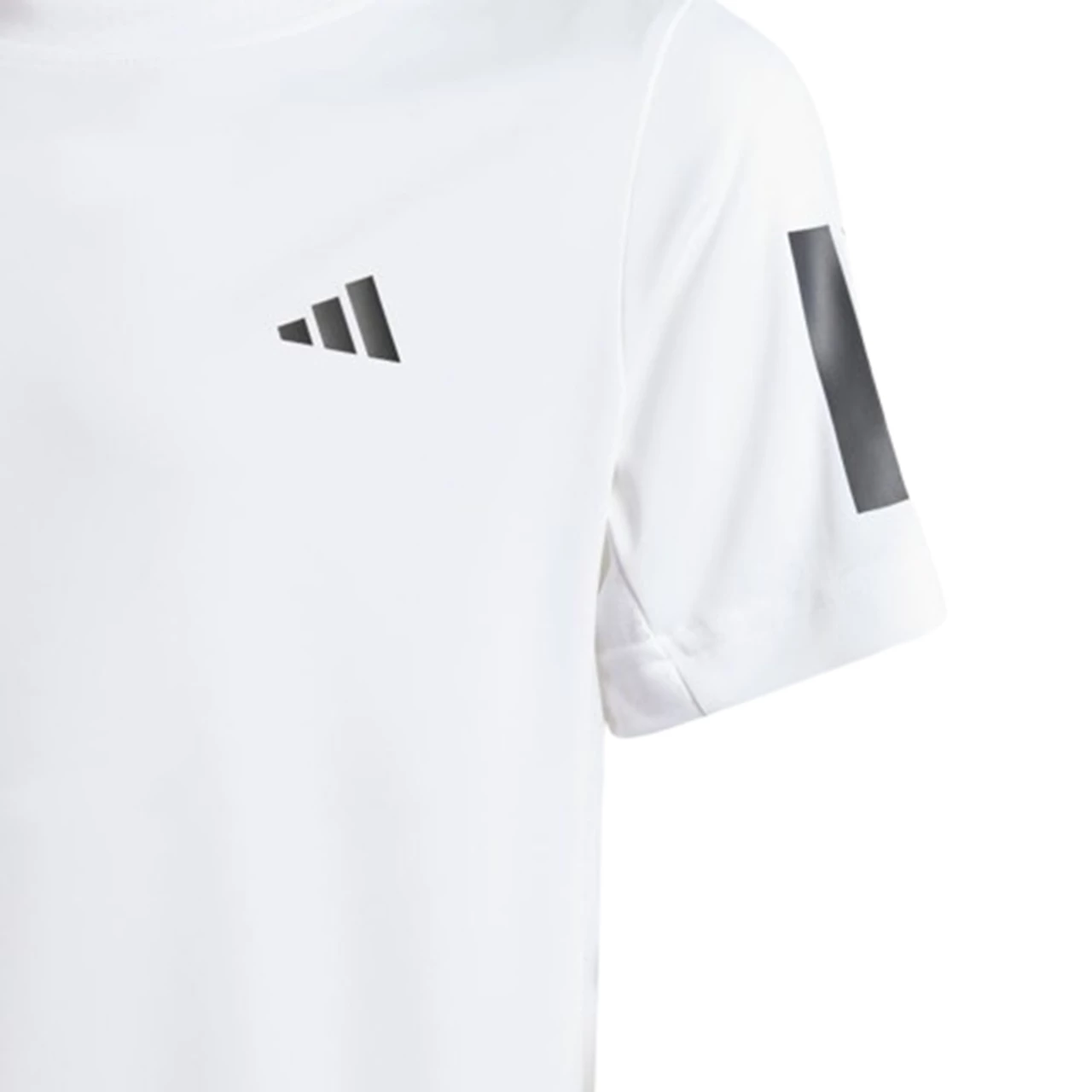 Adidas Boys Club 3-Stripe Tee White