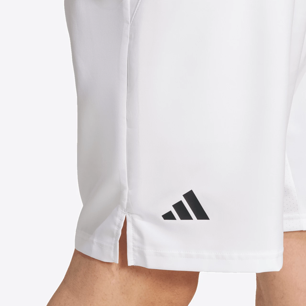 Adidas Club 3 Stripe Shorts White