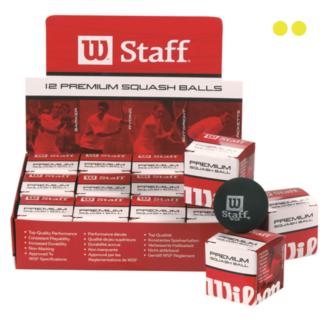 Wilson Staff Double Yellow 12-pack