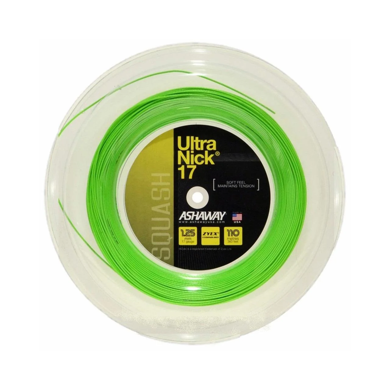 Ashaway Ultranick 17 Optic Green 360 110m