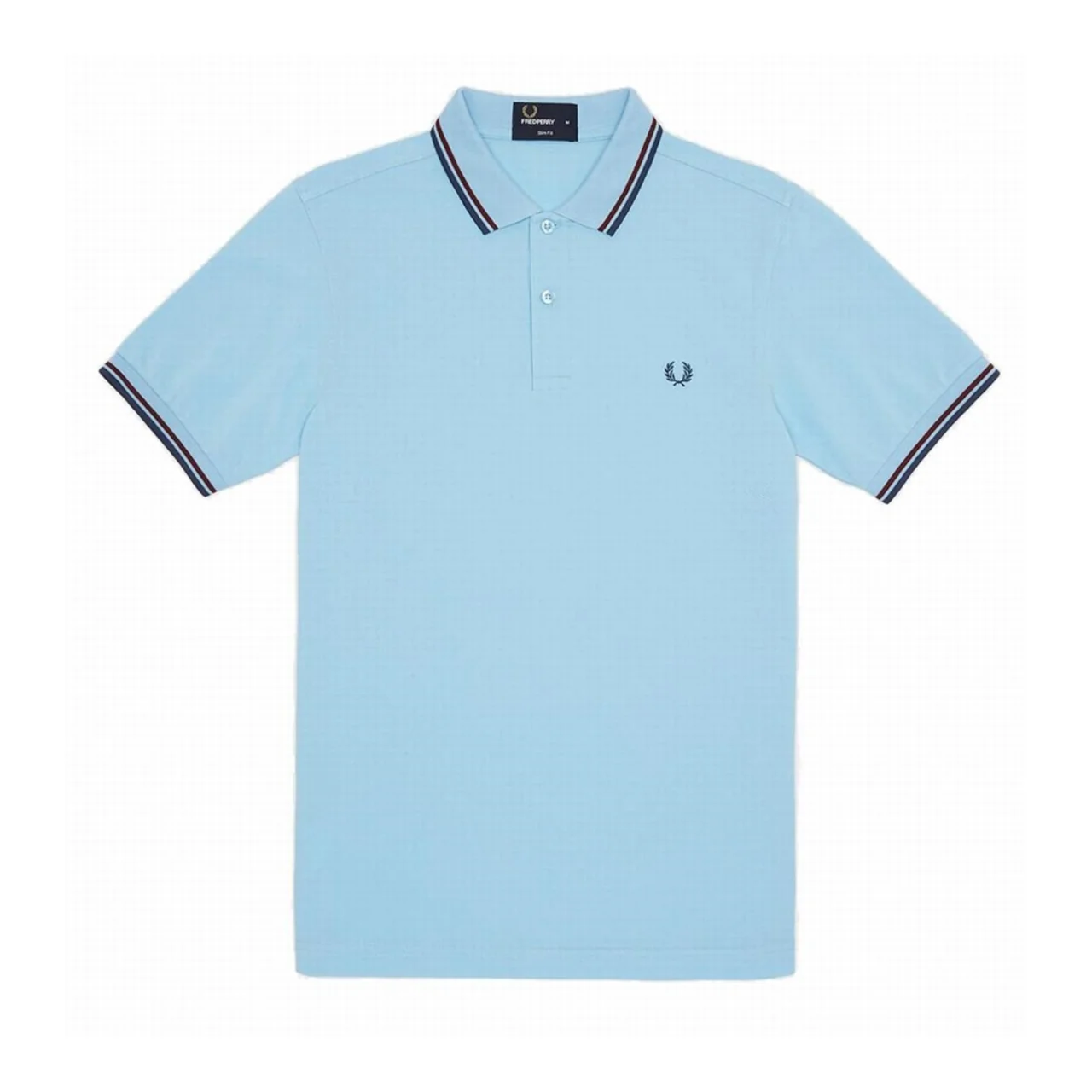 Fred Perry Slim Fit Polo Sky Blue Size S