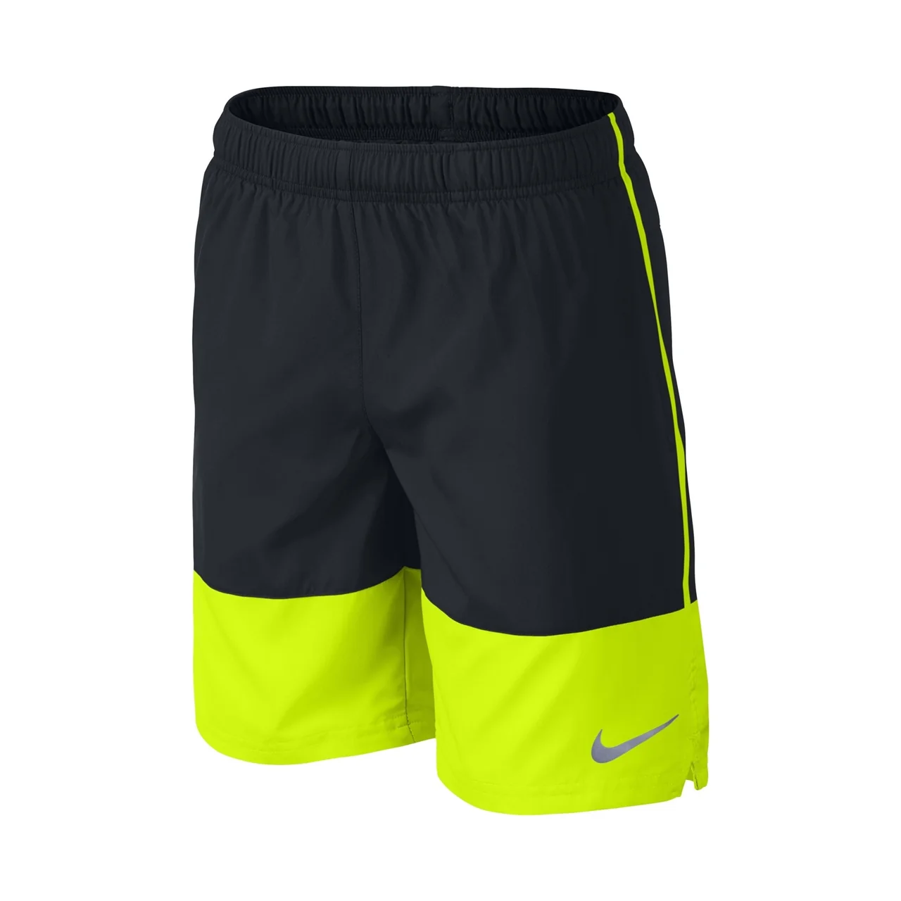 Nike Distance Shorts Boy Black/Neon Yellow Size 128cm