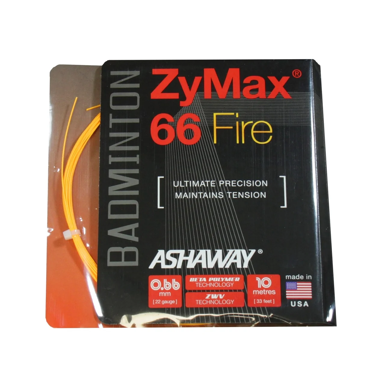 Ashaway Zymax 66 Fire Orange Set