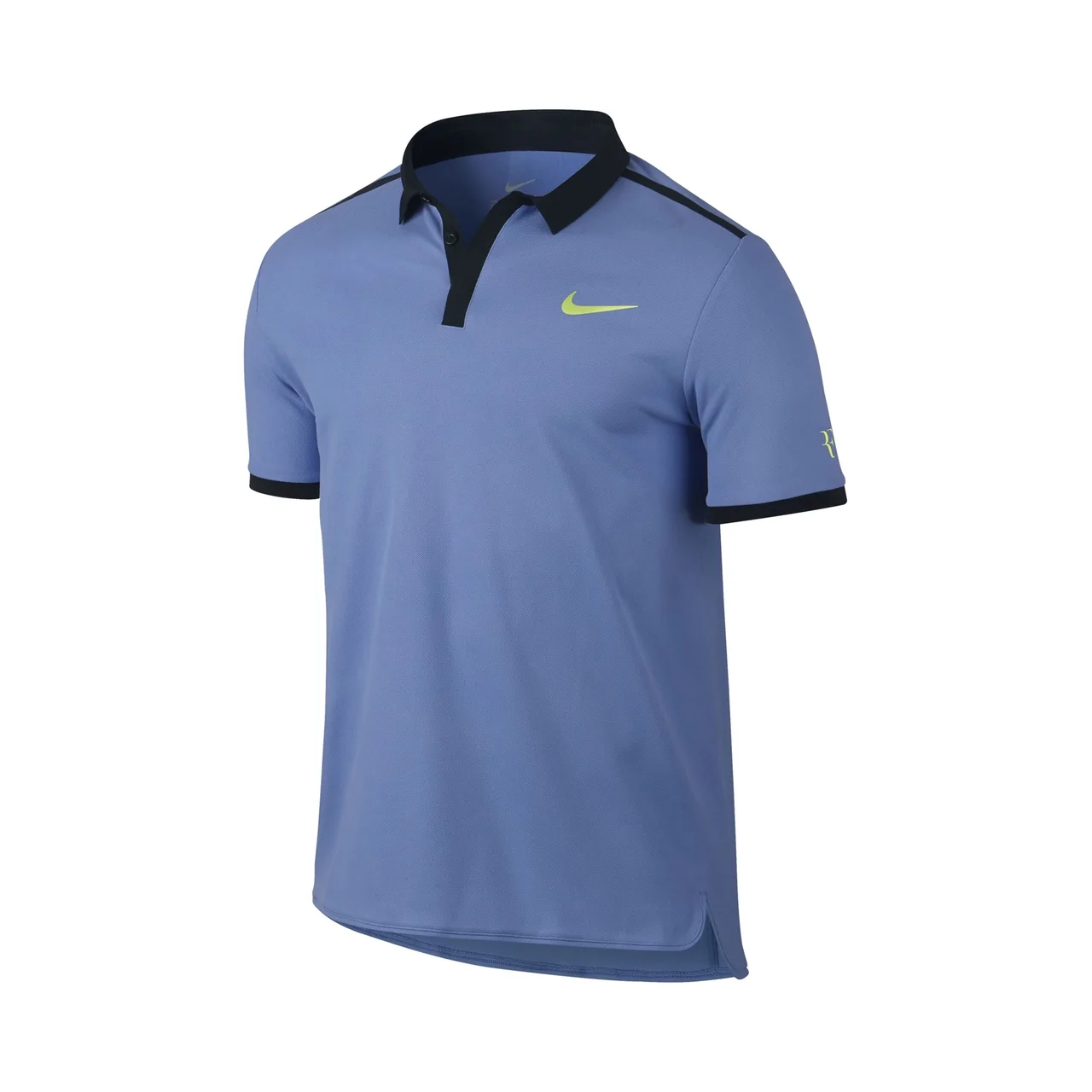 Nike Roger Federer Polo Blue/Yellow Size S