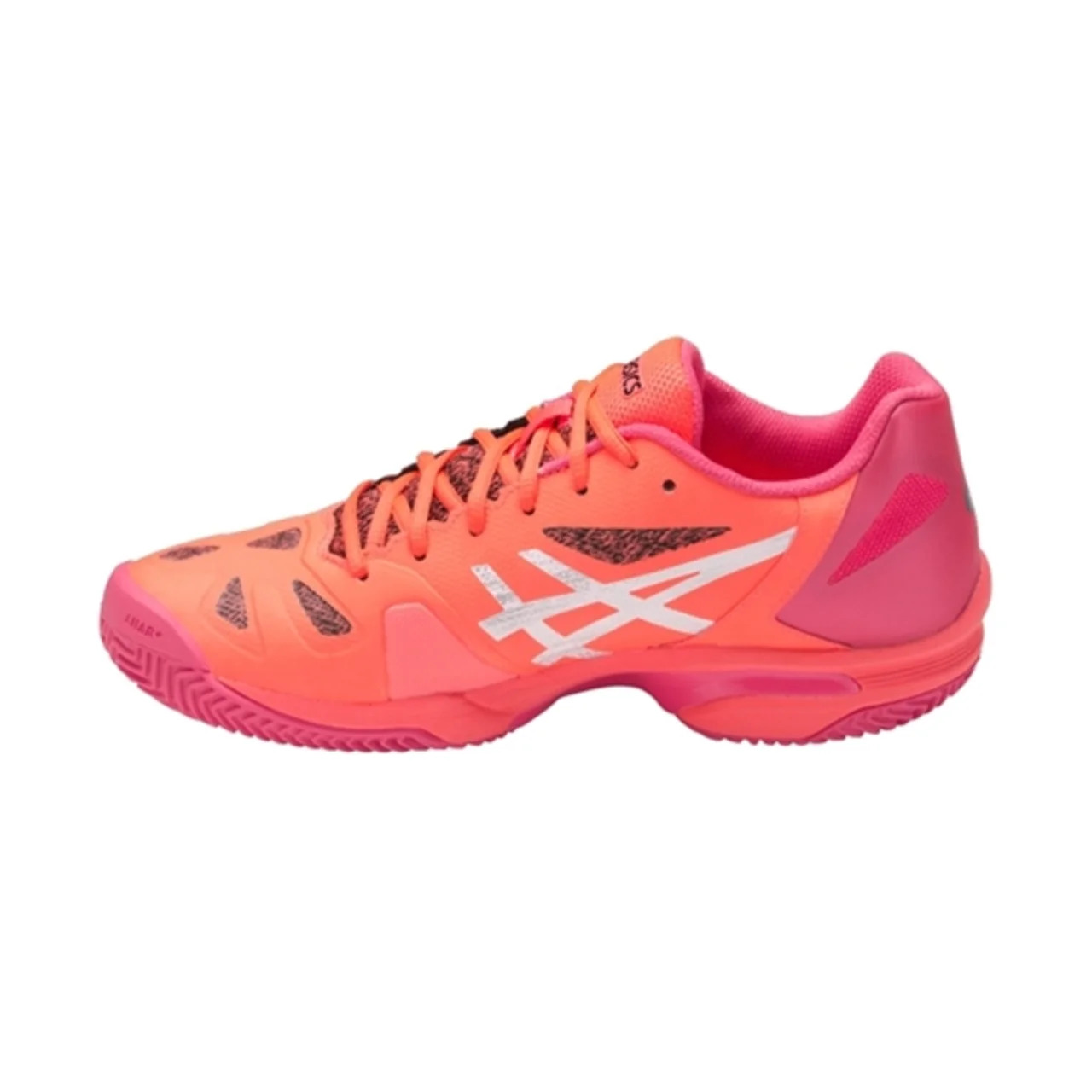 Asics Gel-Lima Padel Women Flash Coral/Silver/Rouge Red Size 37