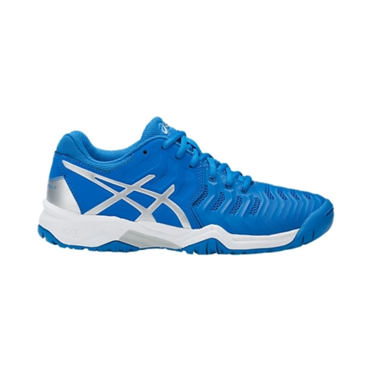 Asics Gel-Resolution 7 GS Directoire Blue/Silver/White Size 35.5