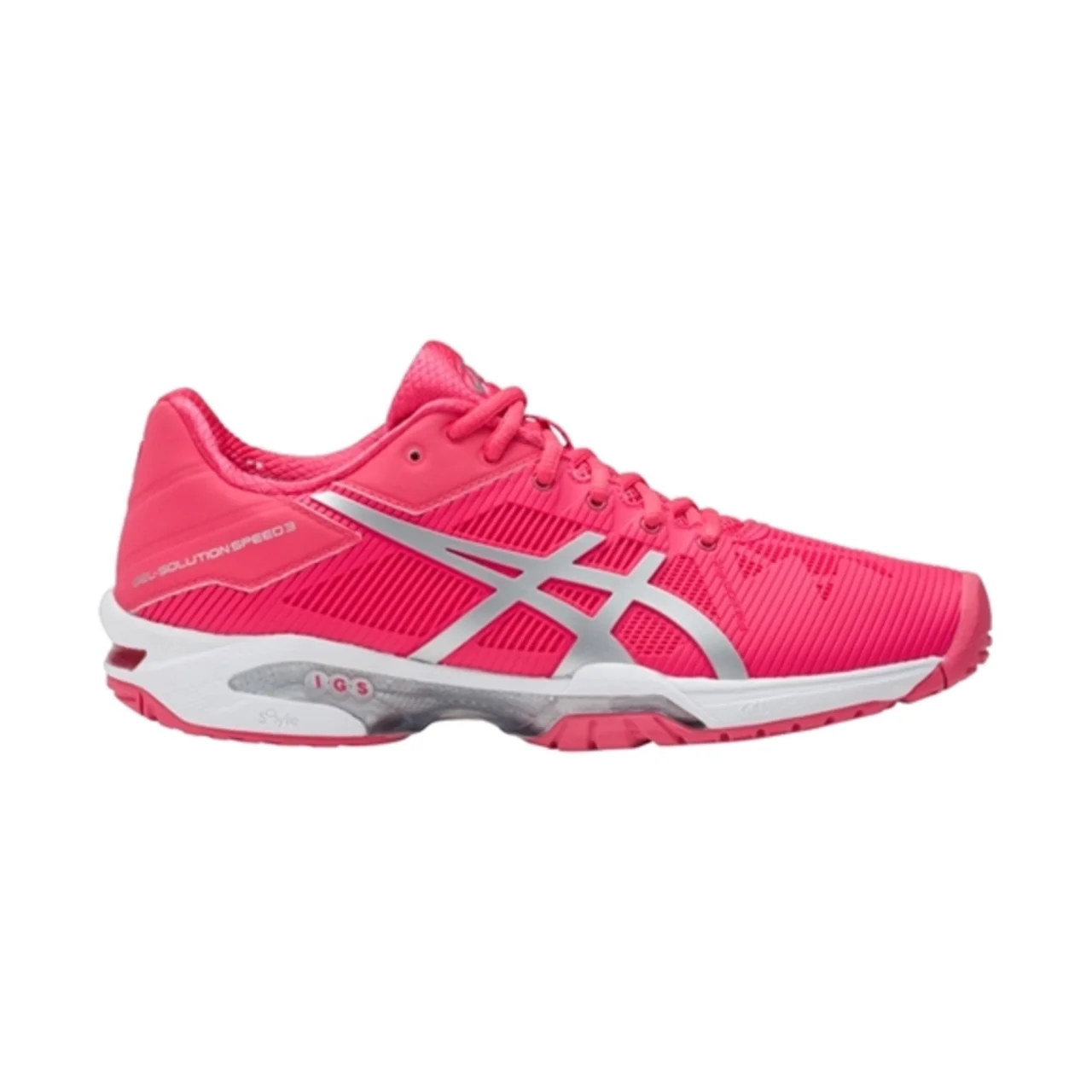 Asics Gel-Solution Speed 3 Rouge Red/Silver/White Size 36