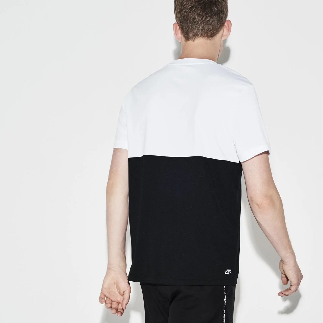 Lacoste Men's Colorblock Technical Piqué T-shirt White/Navy