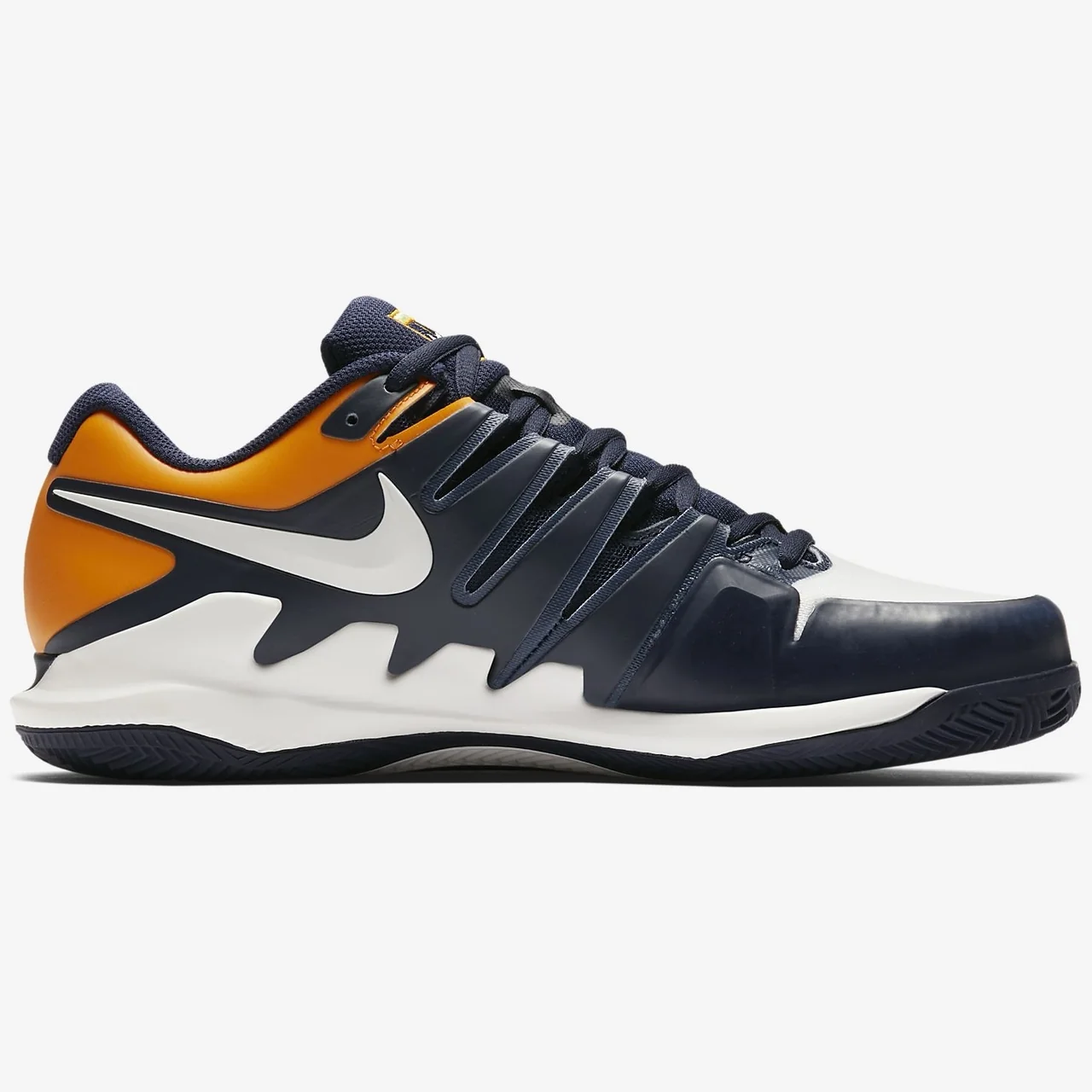 Nike Air Zoom Vapor X Blackened Blue/Orange Peel Clay/Padel Size 41
