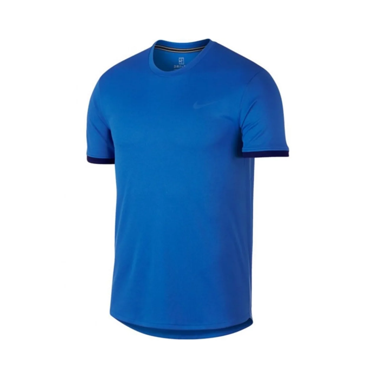 Nike Court Dry Colorblock Tee Blue Size S
