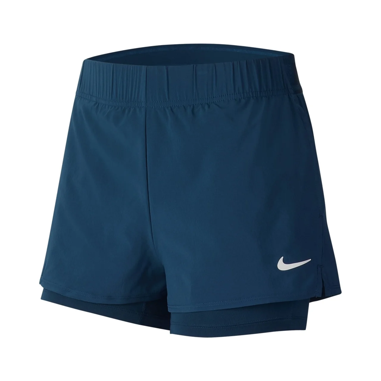 Nike Court Flex Shorts Women Valerian Blue (with pockets)