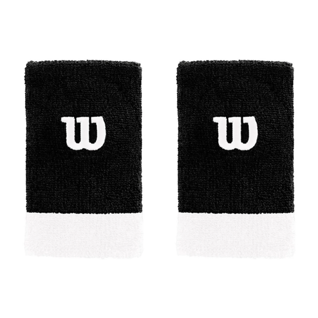 Wilson Extra Wide Wristband Black/White