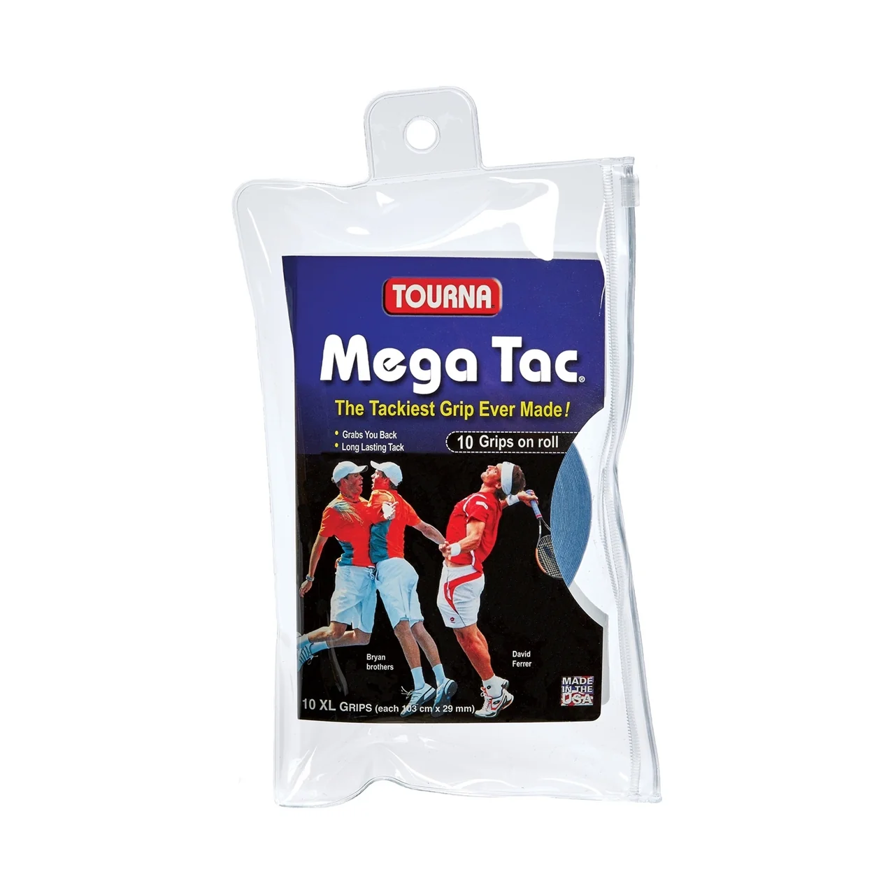 Tourna Mega Tac Blue 10-Pack