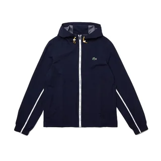 Lacoste Sport Light Packable Water-Resistant Zip Jacket Navy Blue Size L
