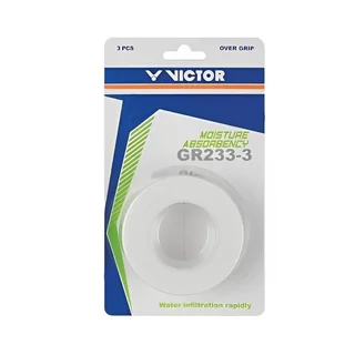 Victor Victor Moisture Absorbency Overgrip 3-pack White