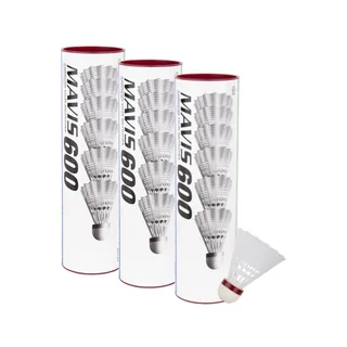 Yonex Mavis 600 Fast Hvid 3 rør