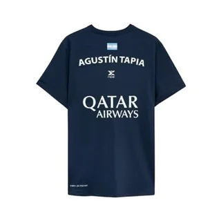 Nox Agustín Tapia Offisiell Padel T-skjorte Marineblå
