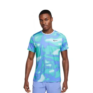 Nike Court Advantage T-shirt Print Glacier Blue