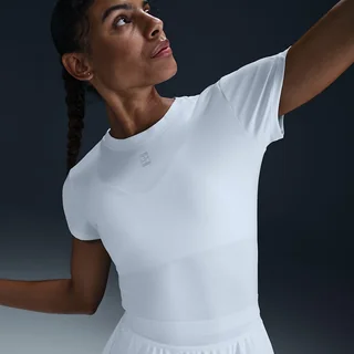 Nike Court Dri-FIT Advantage Short Sleeve Women Top White