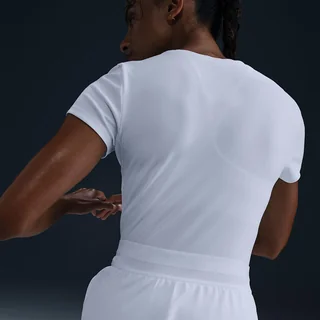 Nike Court Dri-FIT Advantage Short Sleeve Women Top White