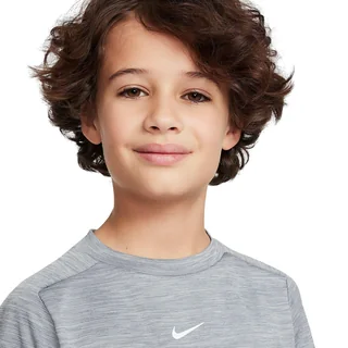 Nike Multi Kids' Dri-FIT Short-Sleeve Top Grey