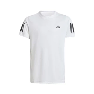 Adidas Boys Club 3-Stripe Tee White