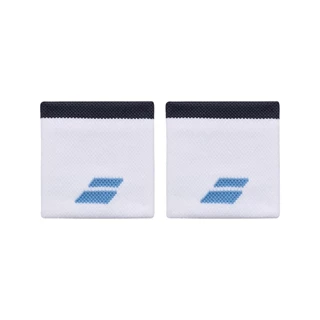Babolat Logo Wristband White/Drive Blue