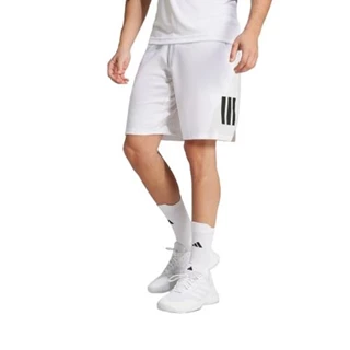 Adidas Club 3 Stripe Shorts White
