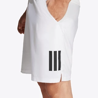 Adidas Club 3 Stripe Shorts White