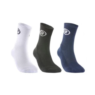 Bullpadel Crew Socks 3-pack Black/White/Navy
