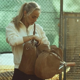 ESS Tennis Two Racket Bag Cognac